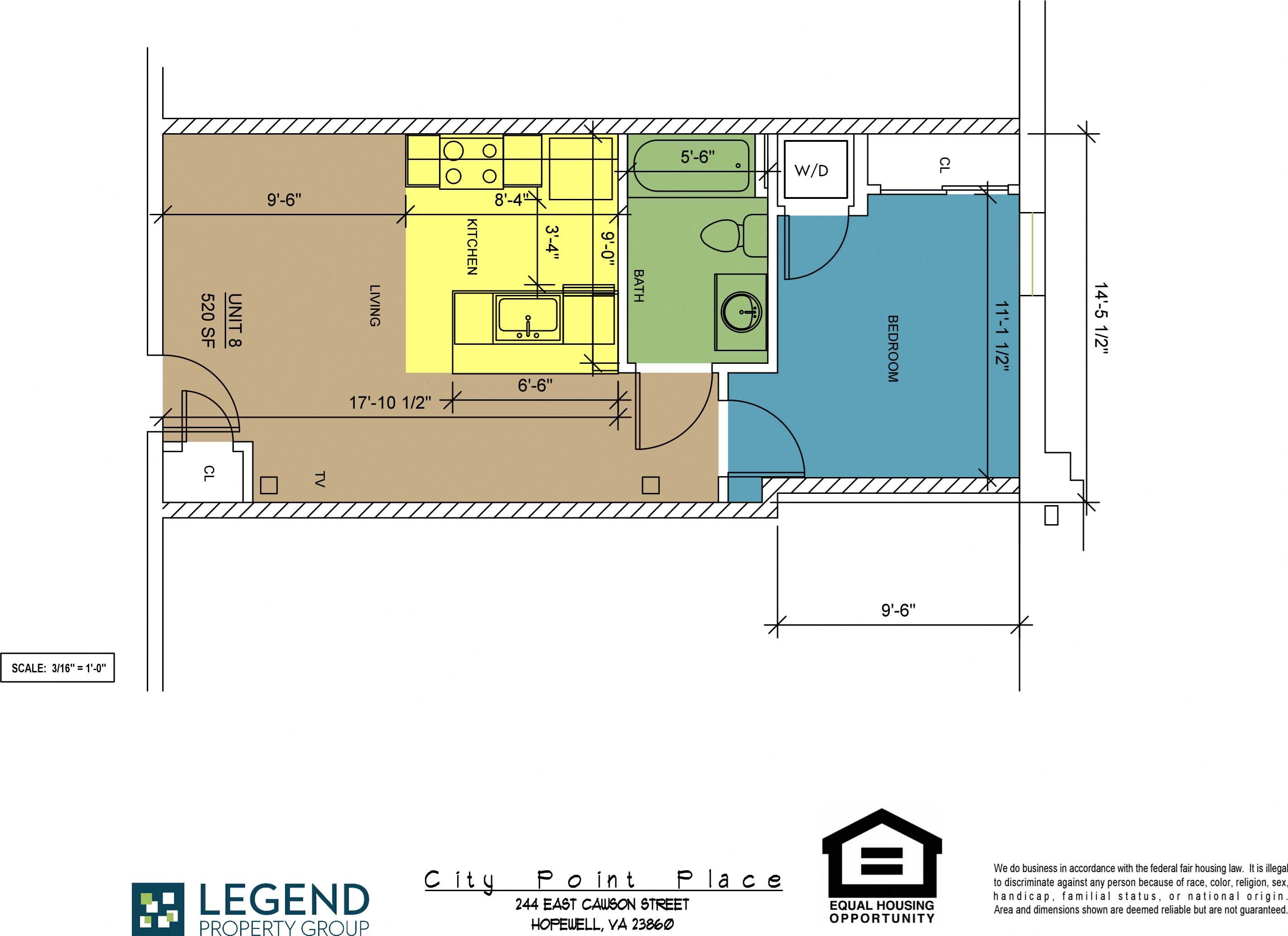 Floorplan City Point Place Unit 8 Floorplan City Point Place Unit 8